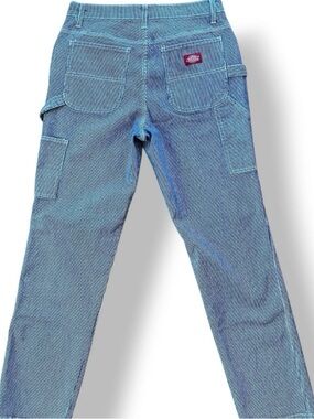 DICKIES **  Women's Size 5 * Classic Blue White Striped Carpenter *